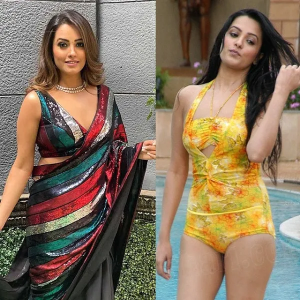 Anita Hassanandani saree bikini tv actress