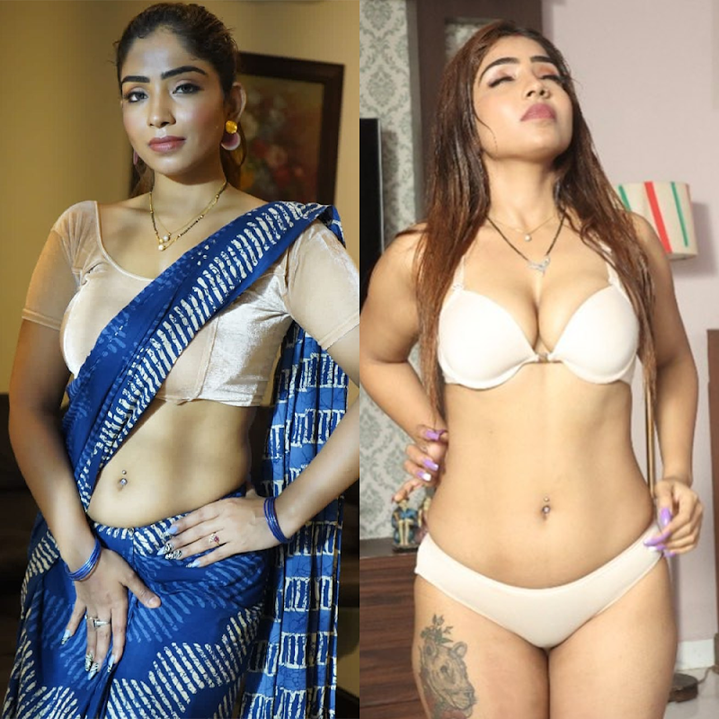 aayushi jaiswal saree bikini ullu web series actress