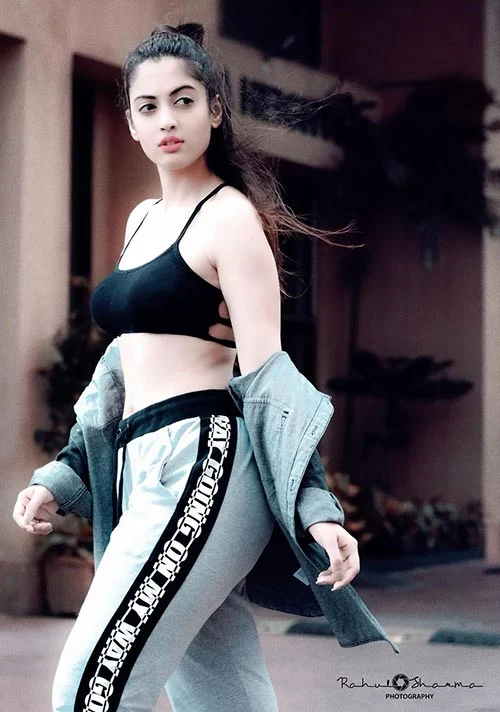 aditi sharma sports bra hot Indian actress