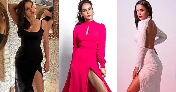 8 hot photos of Aisha Sharma flaunting her sexy legs in thigh high slit outfits – see now.