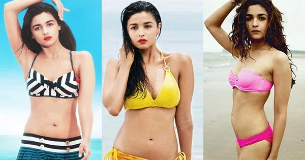 Alia Bhatt bikini swimsuit hot photos