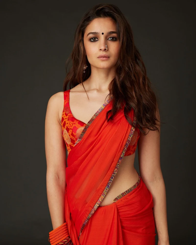 Alia Bhatt saree hot actress