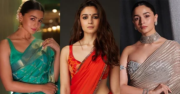 Alia Bhatt saree hot actress