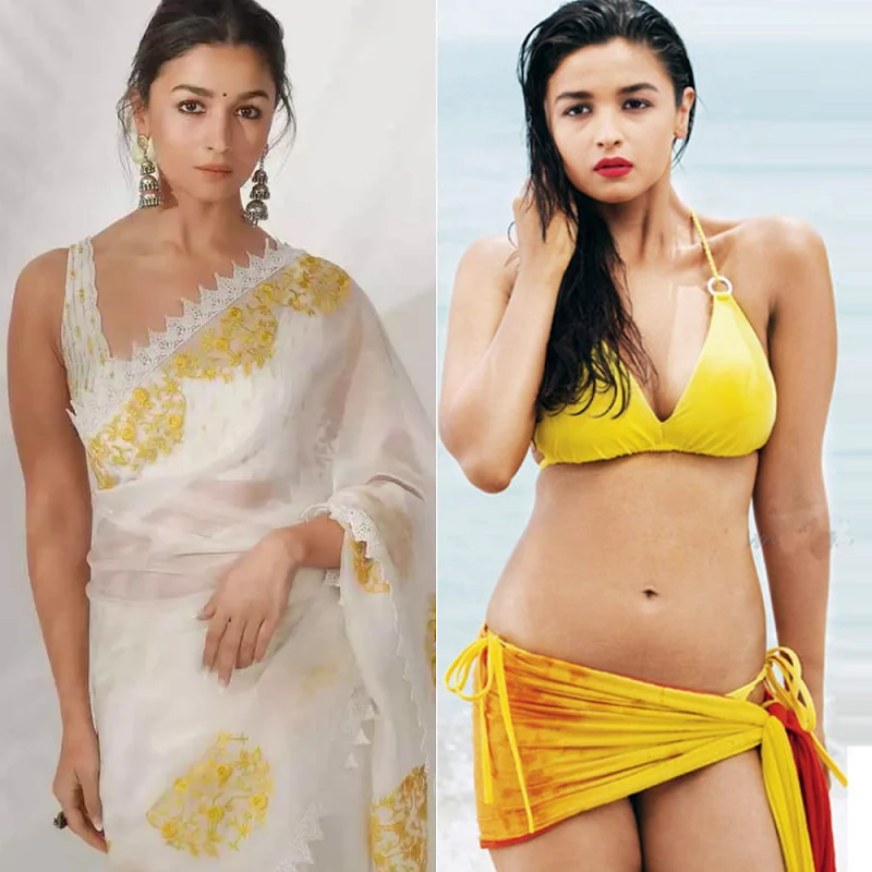 Alia Bhatt – saree vs bikini – 45.