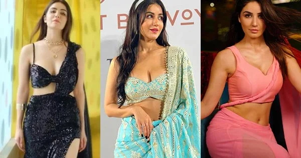 30 sizzling hot photos of Amy Aela in sarees – dancer, actress and social media influencer.