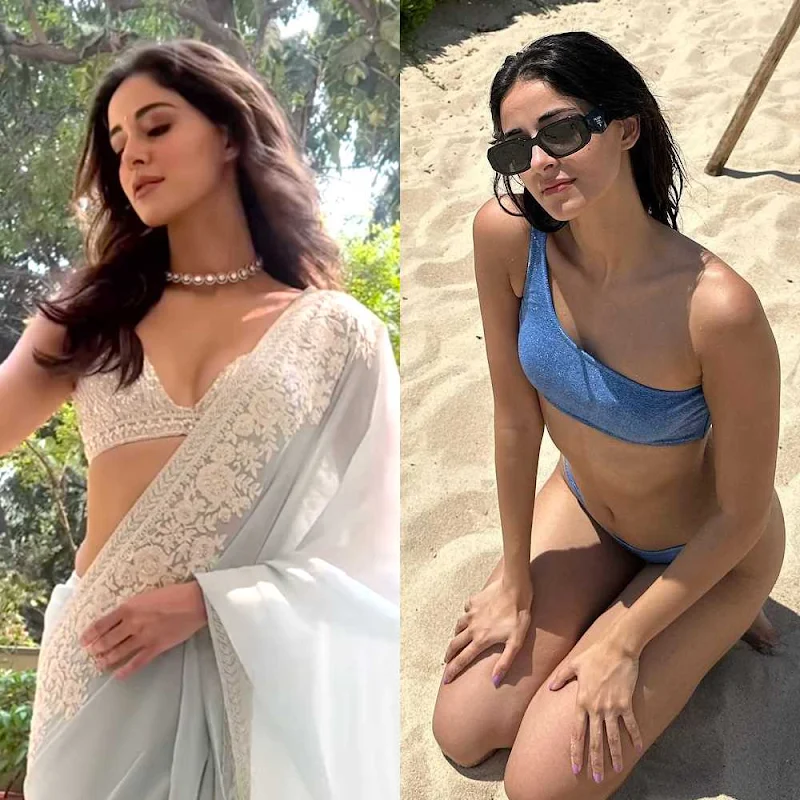 Ananya Panday – saree vs bikini – 195.