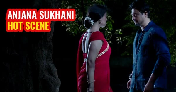 Anjana Sukhani romantic hot scene in red saree from Laal Ishq.