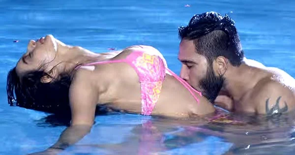 Ankita Dave’s hot video feat. hot intimate scenes and bikini moments.