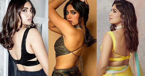 Bhumi Pednekar backless bollywood actress