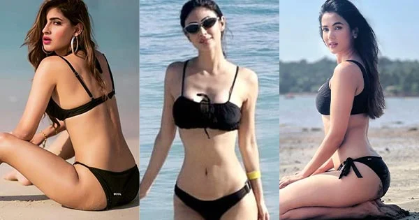 10 Bollywood actresses in black bikini looking too hot to handle – see now.