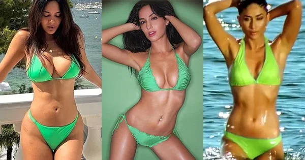 xoxo green bikini hot bollywood actress