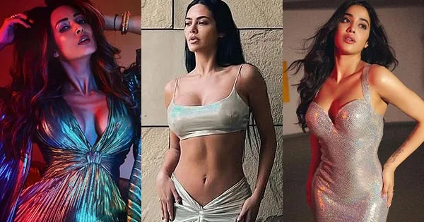 7 Bollywood actresses in holographic dresses looking too hot to handle.