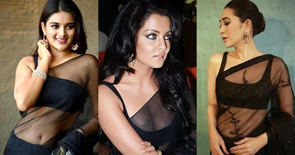 15 hot Bollywood actresses in sheer black sarees – who is your favorite?