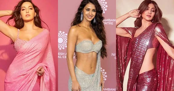 21 hot Bollywood actresses in shimmery sarees – see photos.