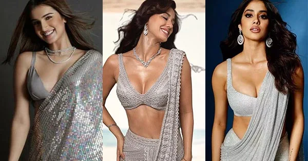 15 Bollywood actresses in silver sarees raising the heat – see now.