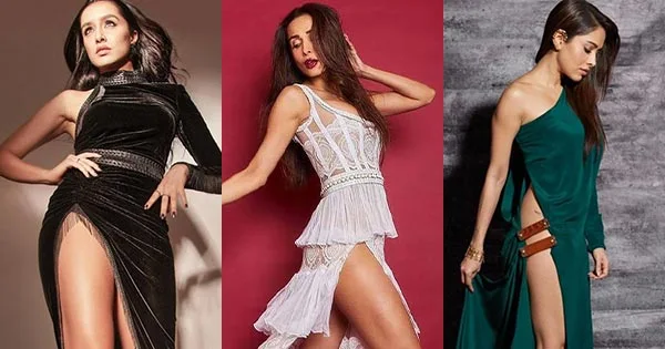 11 Indian actresses in risky thigh high slit dresses flaunting their sexy legs – see now.