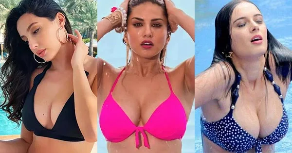 10 Bollywood actresses who put on a busty display in bikini tops.