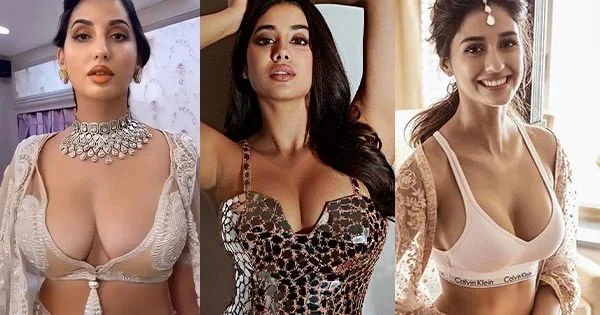 10 hottest busty Bollywood actresses who showed off ample cleavage.