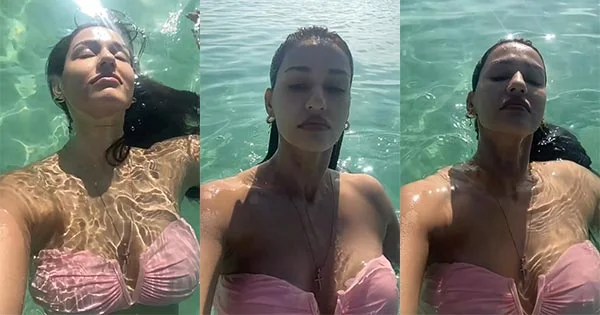 Disha Patani emerges out of water in this tiny bikini – viral hot video.