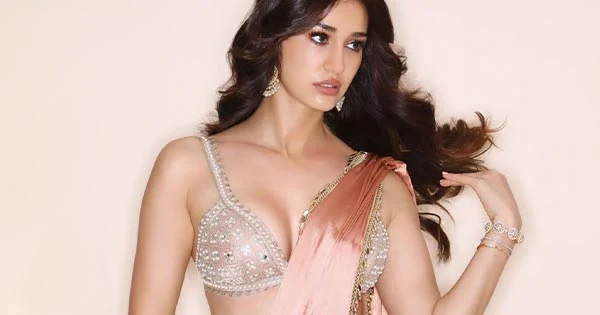 Disha Patani is too hot to handle in this saree with cleavage baring tiny bralette – see now.