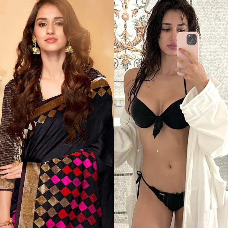 Disha Patani – saree vs bikini – 101.