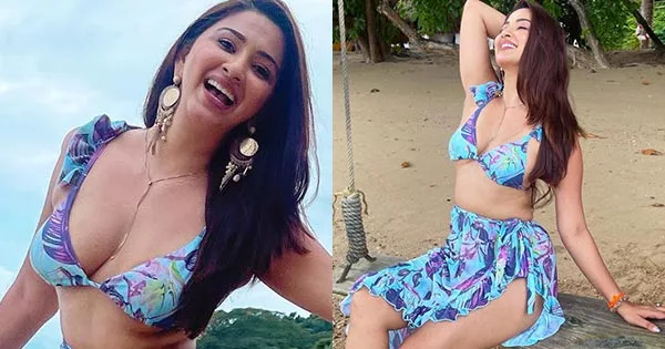 Esshanya Maheshwari raises the heat in a bikini top and skirt – see now.