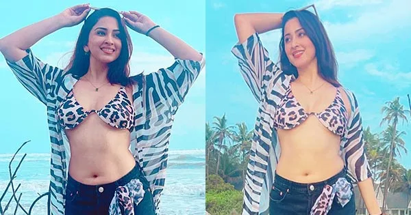 Esshanya Maheshwari in bikini top and shorts flaunts her fine voluptuous figure on her birthday – see photos.