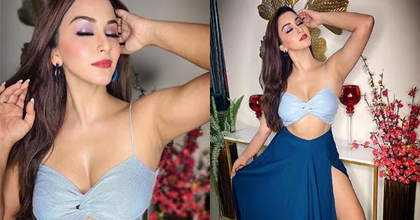 Esshanya Maheshwari in a tiny top and high slit skirt is too hot to handle – see now.