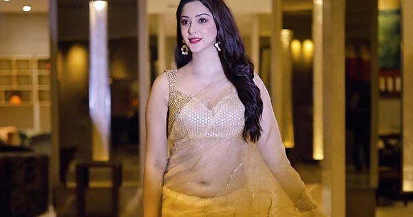 Esshanya Maheshwari in navel baring sheer saree raised the heat – see pics.