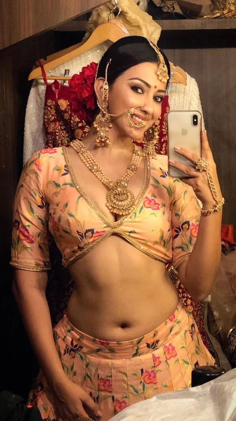 Esshanya Maheshwari navel hot selfie curvy actress