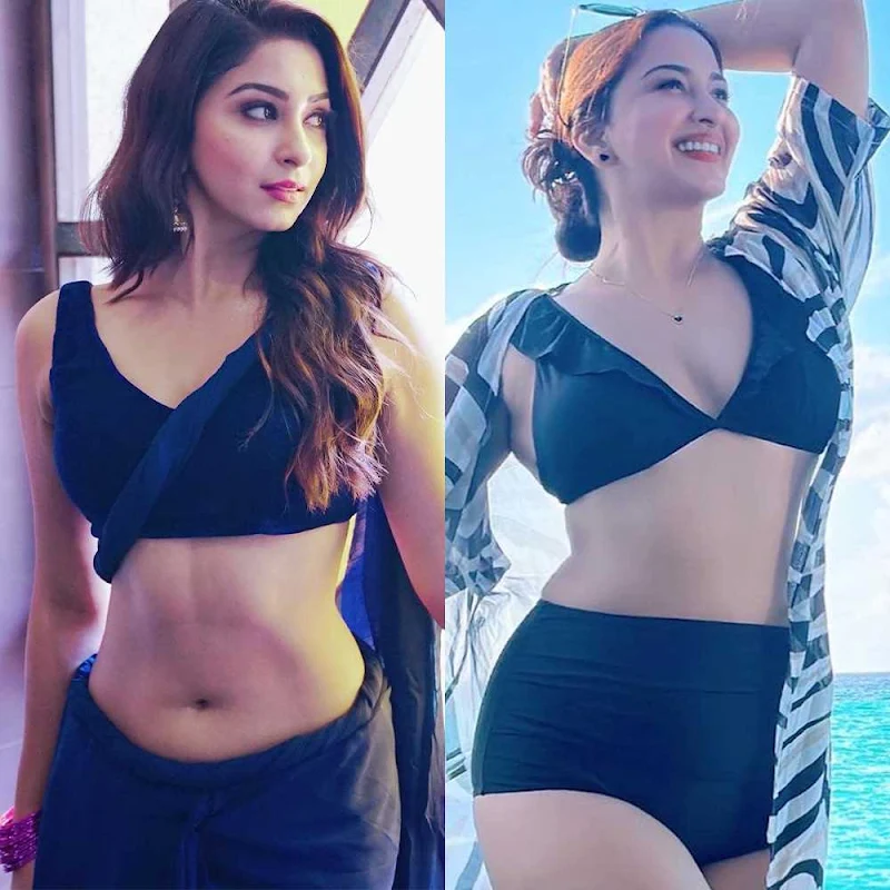 Esshanya Maheshwari – saree vs bikini – 207.