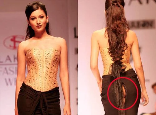 gauhar khan wardrobe malfunction oops moment tv actress