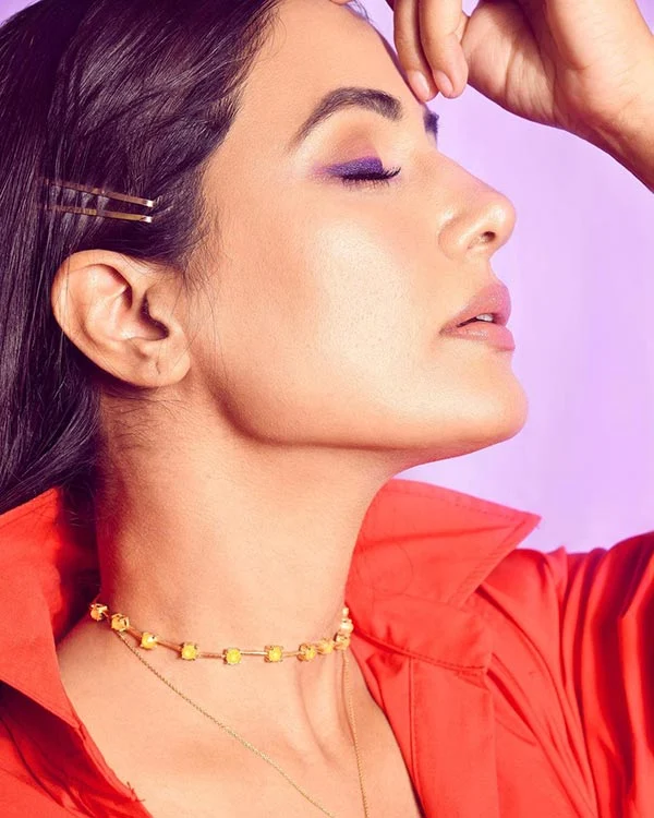 Hina Khan face close up photoshoot