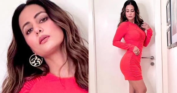 Hina Khan flaunts her fine toned figure in short tight fit pink dress – see latest photos.