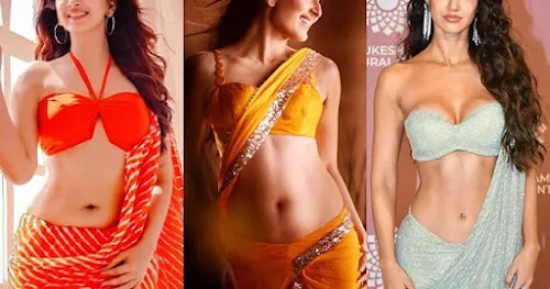 15 Indian actresses in navel baring low waist sarees looking too hot to handle – see now.