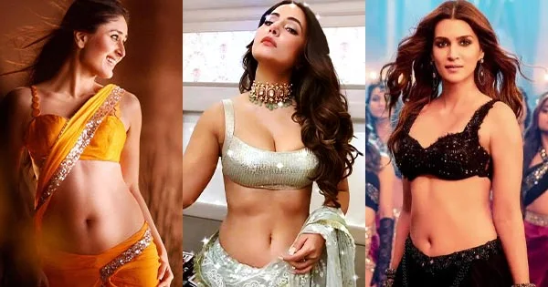 7 hottest navel show photos of Indian actresses.