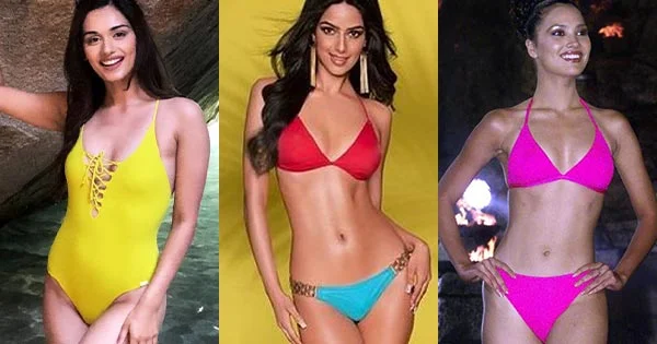 8 Indian Miss Universe & Miss World who posed in bikinis and swimsuits.