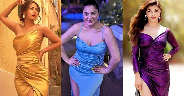 7 Indian TV actresses in satin dresses looking sizzling hot – Who looks best?