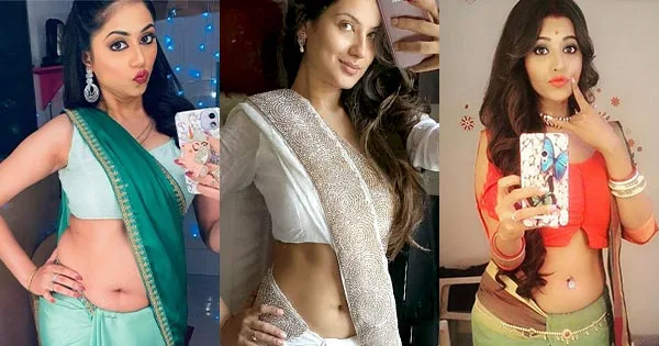 7 Indian TV actresses who shared mirror selfies in sarees.