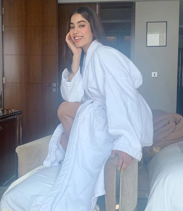 Janhvi Kapoor bathrobe bollywood actress