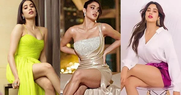 55 hot photos of Janhvi Kapoor flaunting her sexy legs.