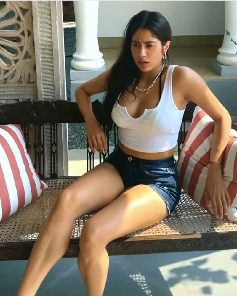 Janhvi Kapoor legs thighs shorts curvy actress