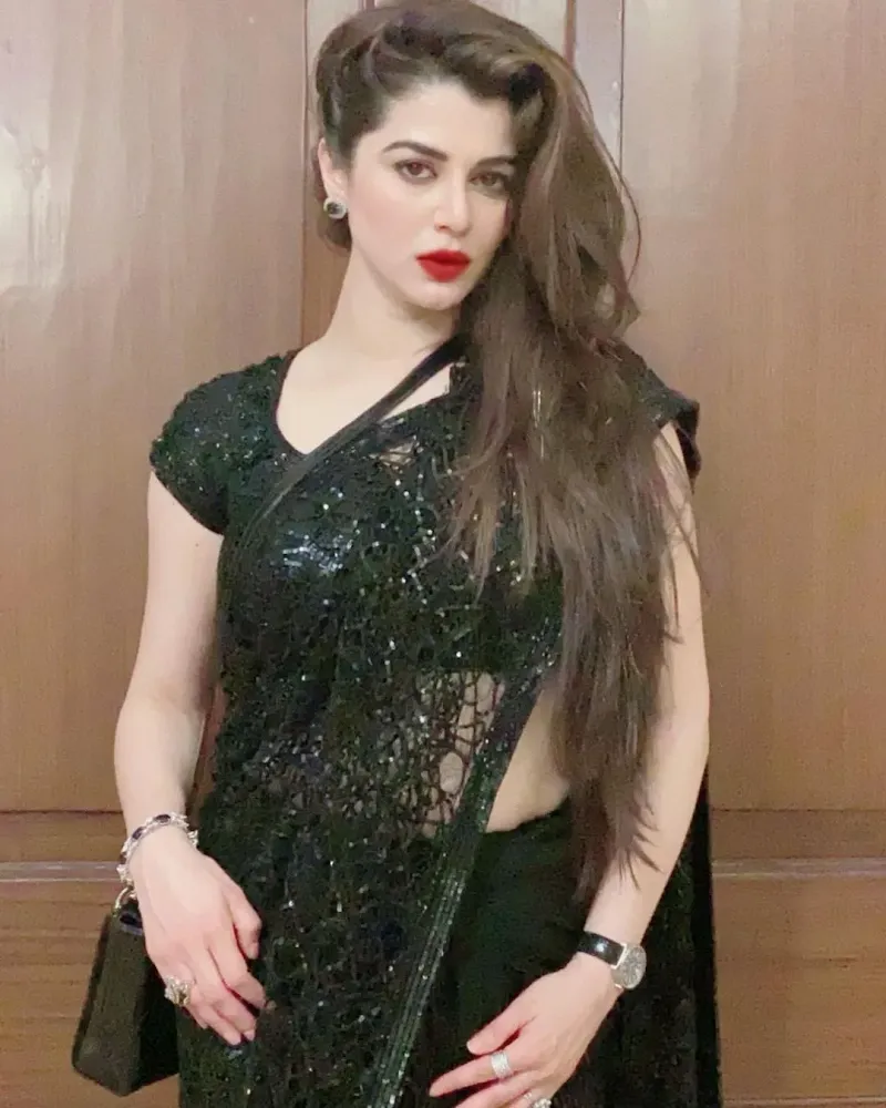 Kainaat Arora saree beautiful punjabi actress