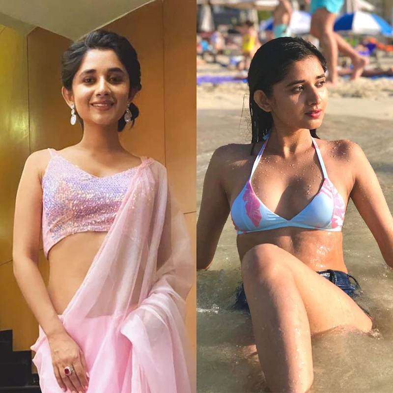 Kanika Mann saree vs bikini hot indian actress