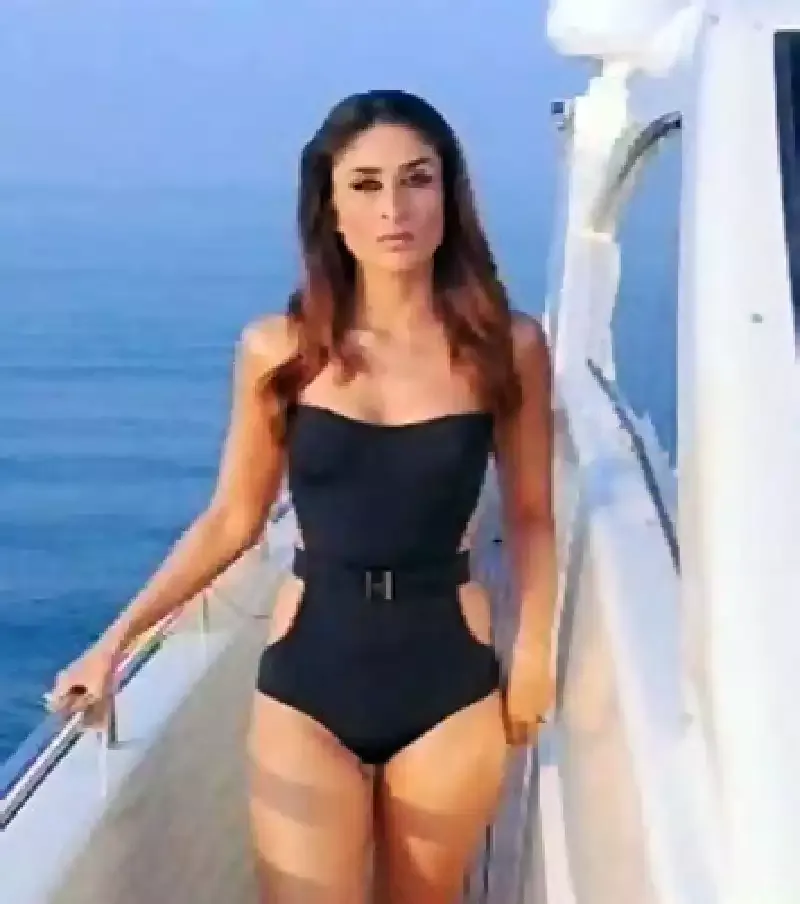 kareena kapoor black monokini swimsuit