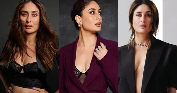 9 hot photos of Kareena Kapoor in stylish pantsuit.