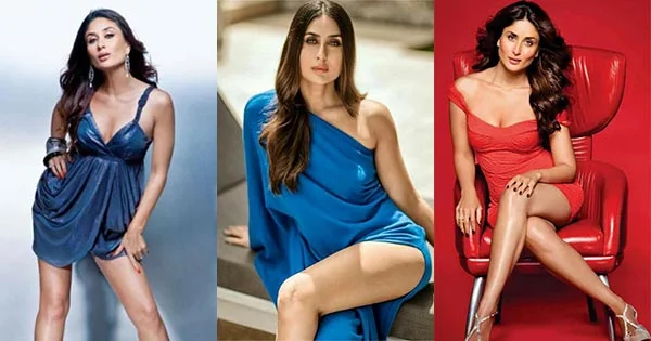 25 hot photos of Kareena Kapoor flaunting her sexy legs in short dresses.