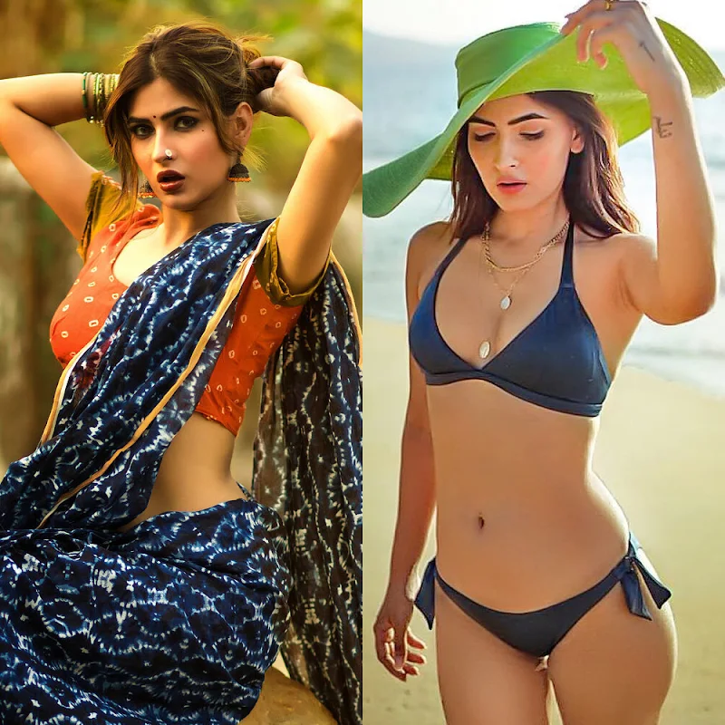 Karishma Sharma – saree vs bikini – 19.