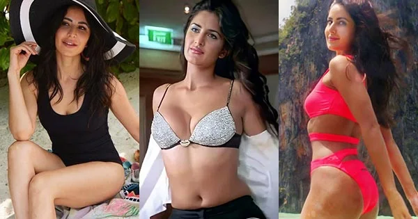 35 hot photos of Katrina Kaif in bikini and swimsuits.