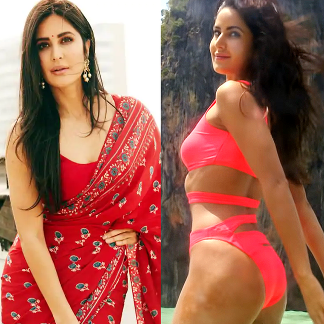 Katrina Kaif saree vs bikini hot actress